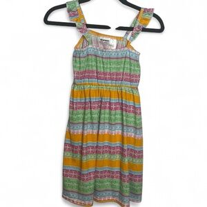 Blueberi Boulevard Green and Pink Sleeveless Sundress girls 6X